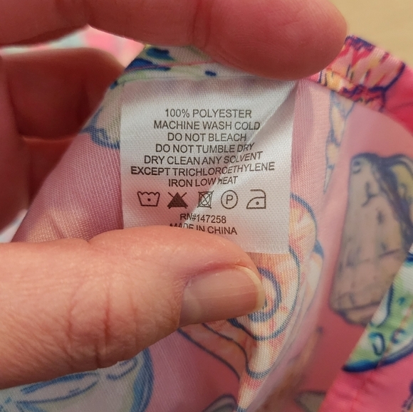 Simply Southern Pink Shell Pattern Beach Swim Coverup Poncho, Size Small Medium - Picture 10 of 12